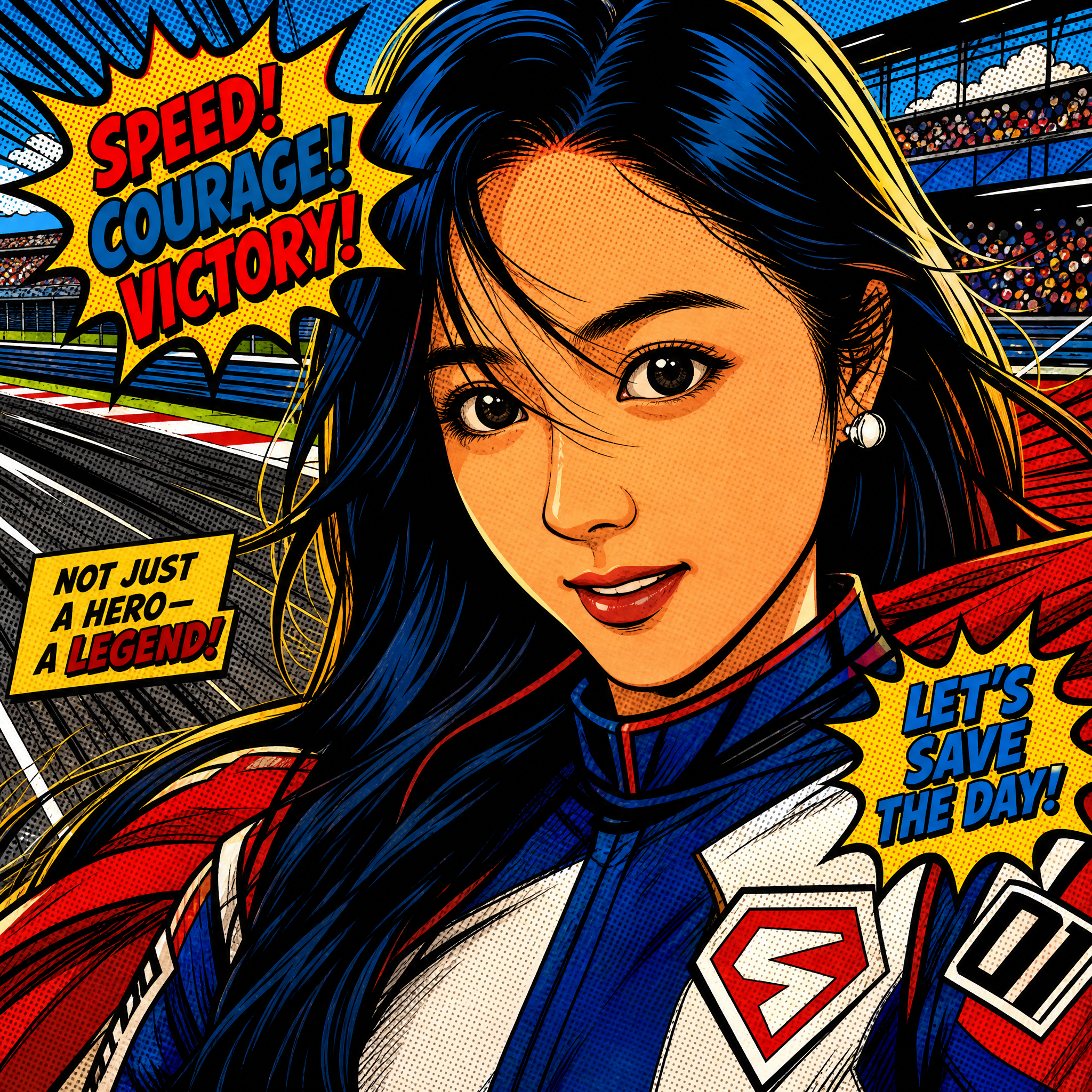 Comic Book Portrait - Superhero comic book